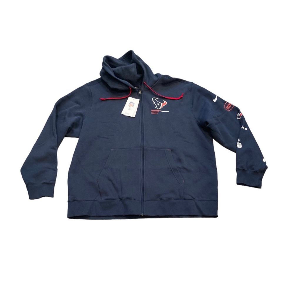 Houston Texans Nike‎ Men’s Full Zip Up Hoodie Sweatshirt